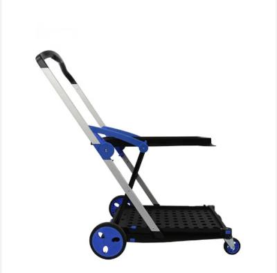 Chariot à panier double pliable Chariot à panier facile à manœuvrer
