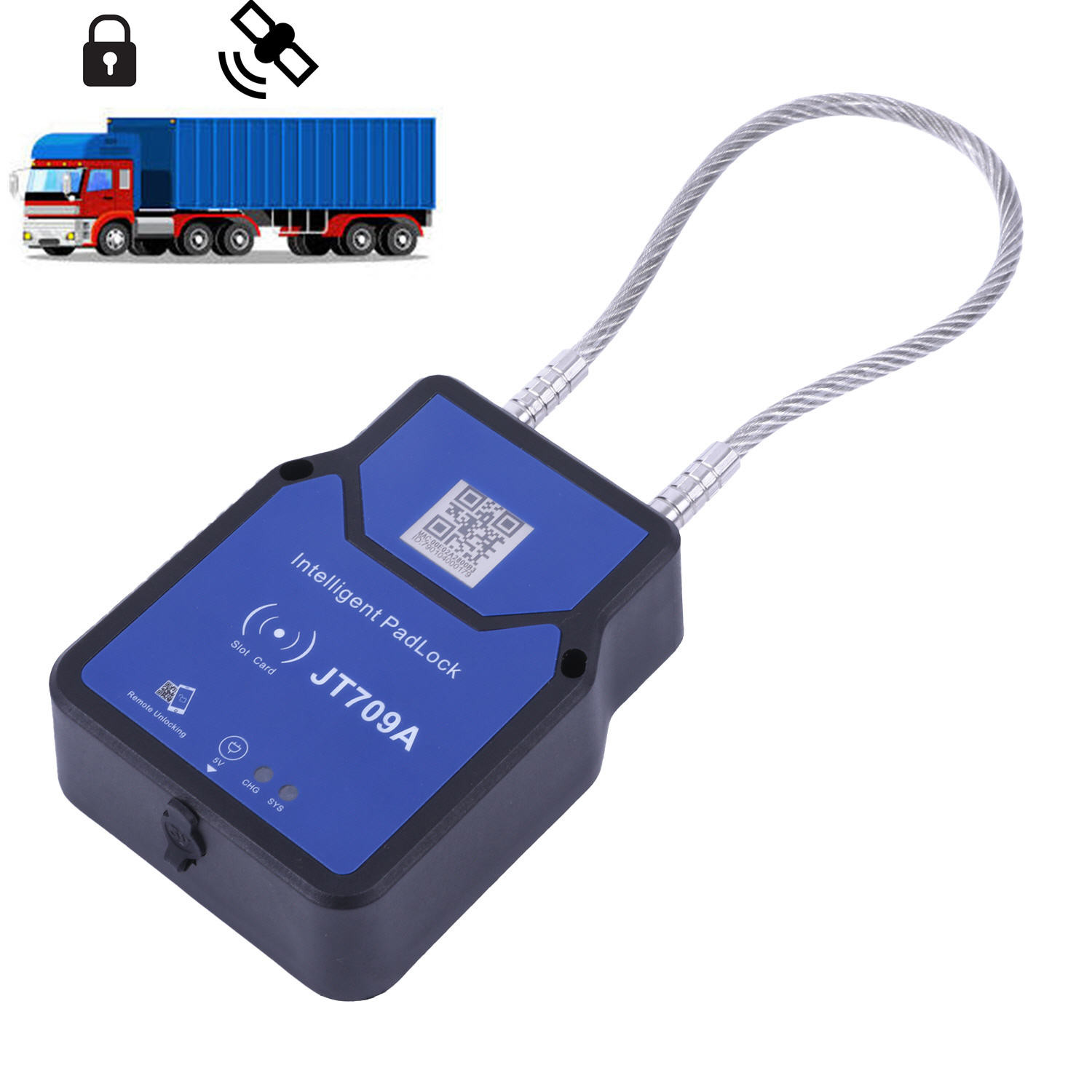 Замок контейнера умного груза замка контейнера RFID GPS Bluetooth удаленный распечатывая электронный