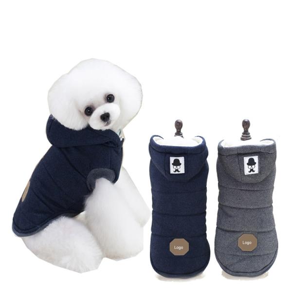 ODM Cotton Padded Pet Apparels Vest Polar Fleece Dog Jacket For Winter