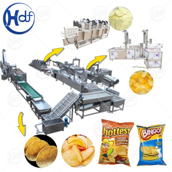 Fully Automatic Frozen Potato Product Price French Fry Turkey Production Line Potato Chip Make Machine