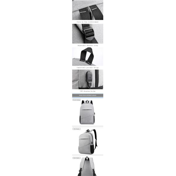 Sympathybag 3 Piece Men Laptop Backpack Anti Theft USB Charging Custom Logo