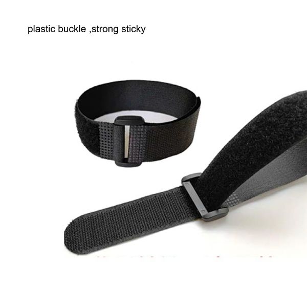 DANSKY Nylon Polyester Standard  Hook and Loop Strap With Plastic Buckle Reusable Self-lock Cinch Strap