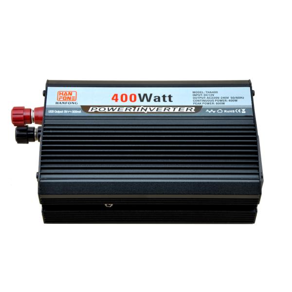 Car Inverter 400W Modified Sine Wave Inverter chang DC12v12Ah lead-acid cell Battery to 220V ce gw900g Warranty oneyear