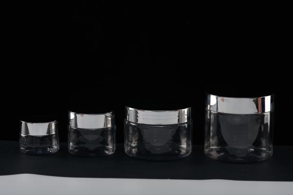 Round Plastic Cosmetic Jars Matted Frosted Printing Face Mask Bottle 100ml 150ml