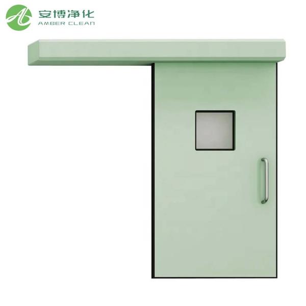 Radar Sensor Hospital Hermetically Sealed Sliding Door With Glass Window