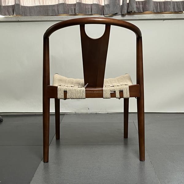 Restaurant Stackable Design Wood Dining Chair with Adjustable Height and Mail Packing