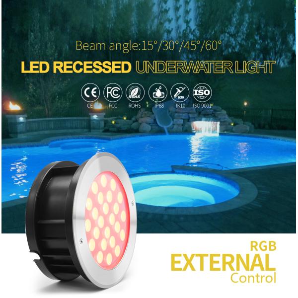 СИД DC24V RGB подводное делает центром внимания 24 кабеля DMX512 VDE ватта