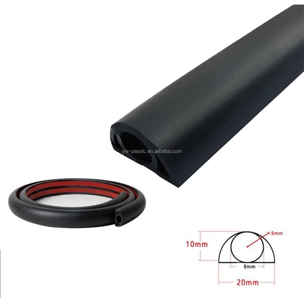 Self Adhesive Cable Cover for Garage Door Bottom Seals PVC Floor Wire Cable Protector