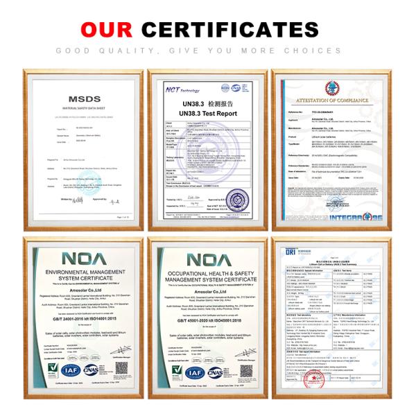 Долговечные 6000 глубокие циклы 51.2V 100Ah 200Ah 5Kw Lifepo4 Раковина установленная батарея с 10-