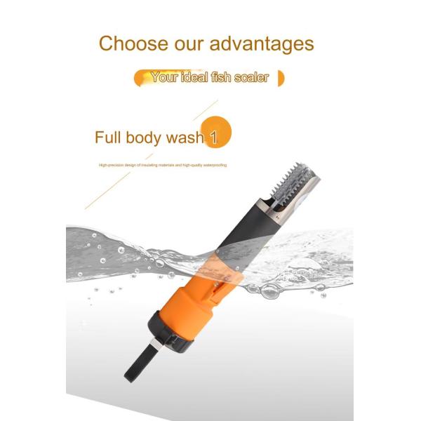 30-Second Fish Scaler Machine Handheld Electrical Scaler for Quick Scale Removal