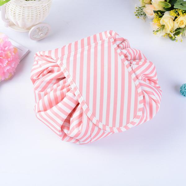 Multi Function Colorful Printing Lazy Drawstring Cosmetic Bag
