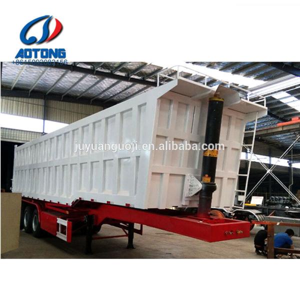 Mechanical Suspension 3 Axles Heavy Duty Rear Tipping Semi-Trailers Dumper Truck Trailer