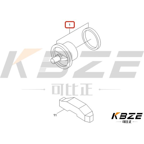 HYUNDAI R450 4973373 KBZE BRAND 180°C THERMOSTAT FOR CUMMINS M11 181887 4336659 4318947 4318197 2882757 3335550 2882757