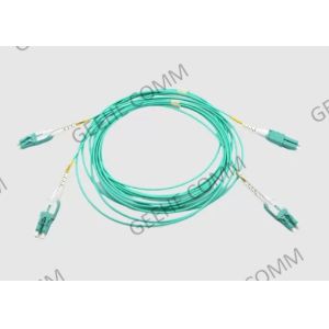 LC/LC frente e verso multimodo Uniboot 50 cabo de remendo do Aqua OM4 do mícron