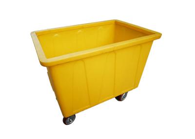 300Kg Roto Moulded Products Heavy Duty Stock Handling Trolley , Bar Bottle Bin Poly Skips