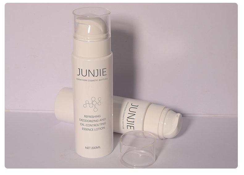 Custom Design 200ml Cosmetic Lotion Bottle Luxury Packaging Plastic Hair Care Shampoo Bottle PET Facial Cleanser