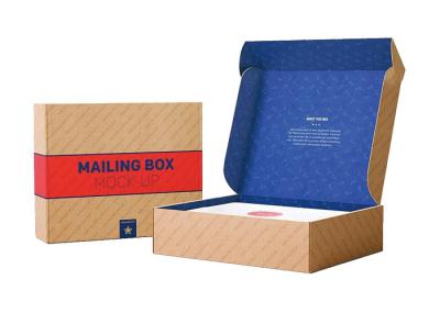 Corrugated Paper Small Cardboard Packing Boxes Eco Friendly Flora Printed