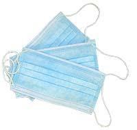 Disposable 3 Ply Face Mask High Filtration Efficiency Anti Flu Eco Friendly