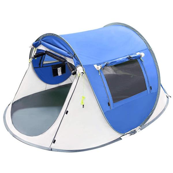2 Person 245*148*100CM Green Waterproof Polyester Outdoor Camping Spacious Pop Up Boat Tent With Mesh Ventilation