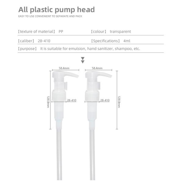 All PP Monopolymer Dispensing 4cc Lotion Pump 28-410 Closure Cosmetic Packaging