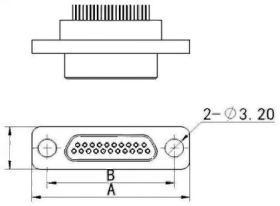9 Pin High Density Micro Rectangular Electrical Connector J30J-9TJL For Electronic Connection