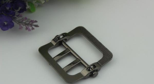 Most popular new arrival zinc alloy handbag accessories gold 45 mm double pin belt buckle