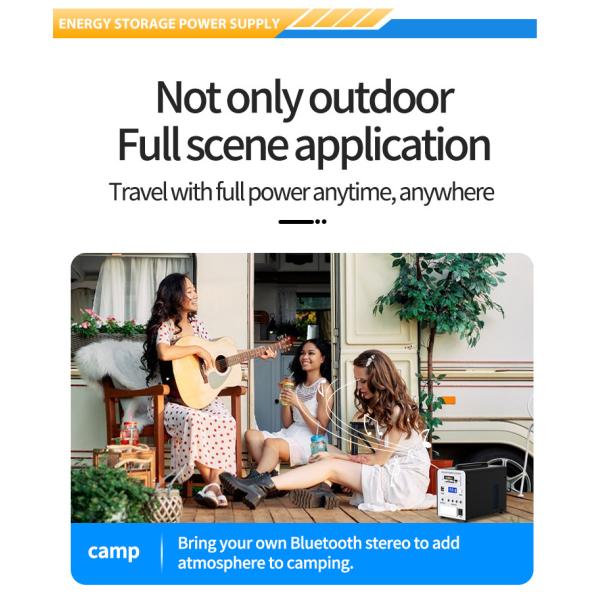 128WH Lifepo4 Solar Generator For Camping Outdoor Solar Panel Power Station