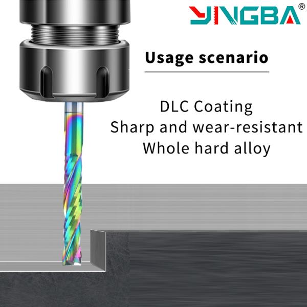 Set for WoodworkingCNC Milling Cutter Cutting Tool Router Bit Extreme Uselife Coated Solid Carbide