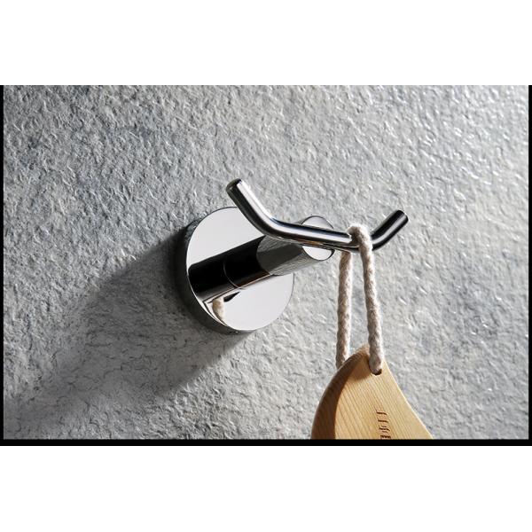 Morden Durable Stainless Steel Robe Hooks Bathroom Double Robe Hook