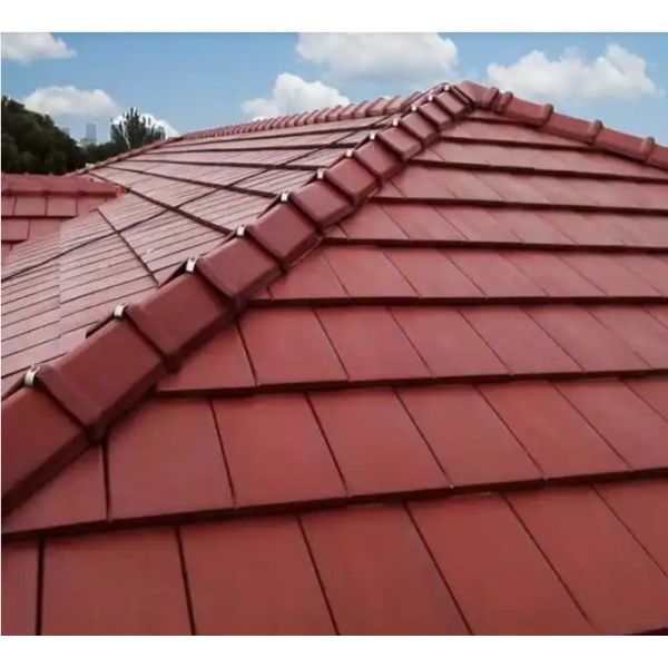 Ceramic Plain Roof Tile Terracotta Grey Color Modern House Roof Shingles Villa Rural Roof Tile Decorative