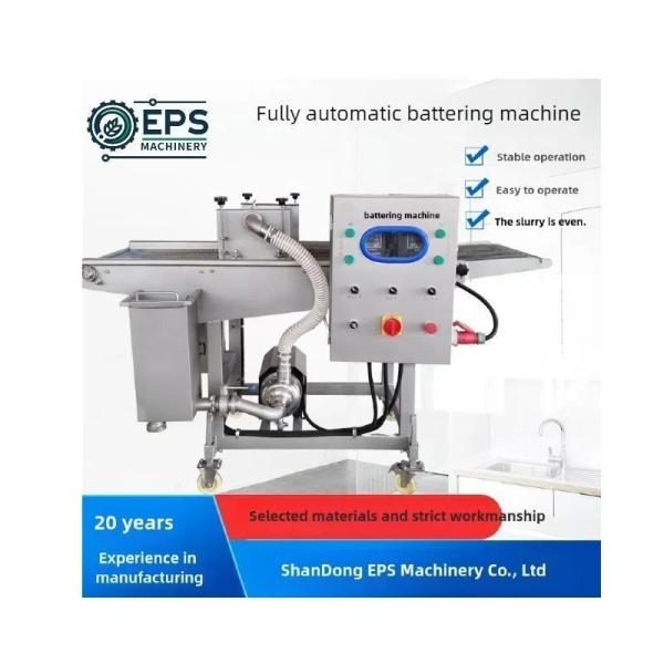 EPS Machinery Fish Shrimp Vegetable Battering Machine 380V for Thermal Processing