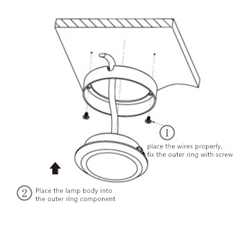 Embedded Installation Bedroom Living Room Puck Light for Kitchen Under Cabinet Lighting