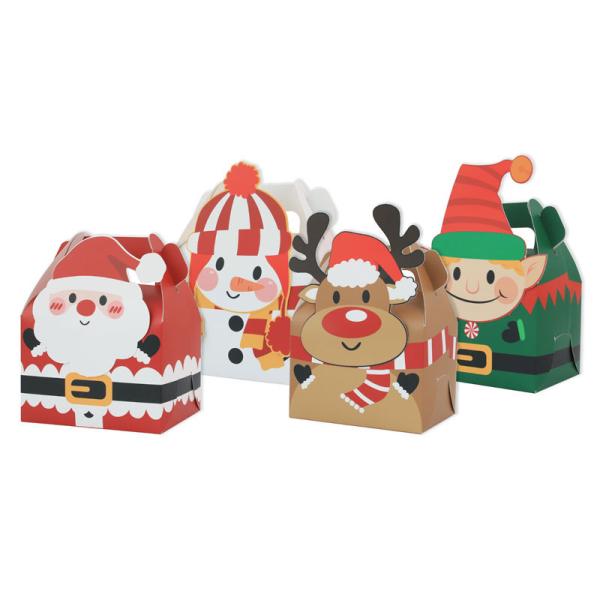 Boîte cadeau surprise carré de bonbons de Noël sur mesure