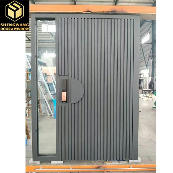 Painted Custom Sizes Aluminum Garden Gate Door Aluminum Front Pivot Main Entrance Door