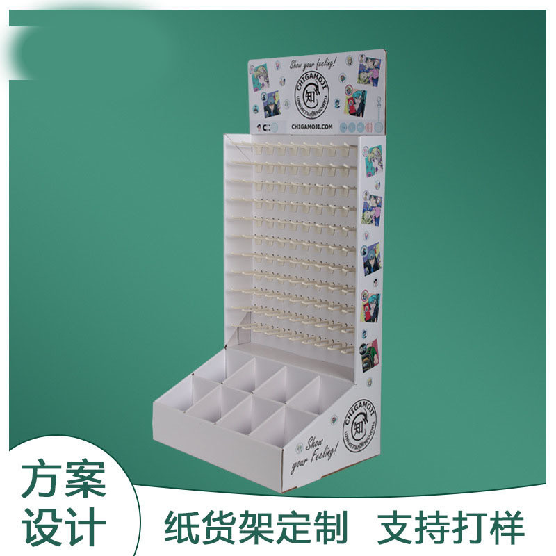 Custom Logo Biodegradable Cardboard Paper Shelving for Point of Purchase Displays