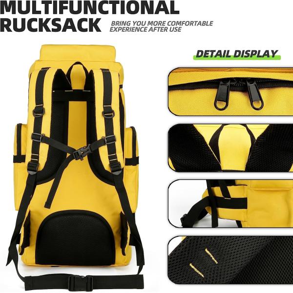 ornaments Tactical Backpack 70L Hiking Backpacks Men Women Molle Army Assault Pack Tactical Bag Rucksack