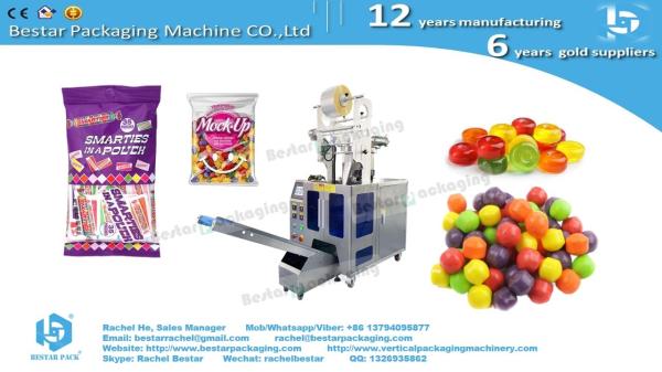 Fruit candy gummy sachet packaging machine with automatic precise counting