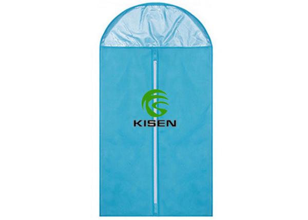 Waterproof Vinyl Zippered Garment Bags Colorful For Suit Customized Size