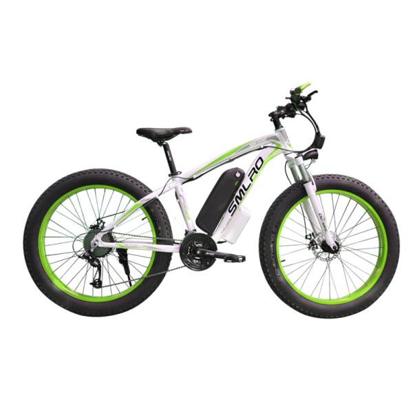 Brushless Electric Snow Bike , 48v 350w Fat Tire Electric Bicycle For Adults