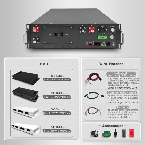 Система управления аккумуляторами высокого напряжения BMS 160S512V 125A 3U Master Slave Lifepo4 BMS для UPS Power BESS Литий LFP Syst