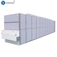 Maquinaria de secado de cinturón de malla de hierba vegetal con aire caliente 58kw