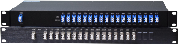 Канал стекловолокна 9+1 ШКАФА решения 1U WDM CWDM MUX DEMUX