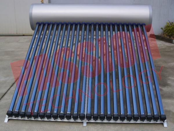 Household Heat Pipe Solar Water Heater 200 Liter High Density Insulation