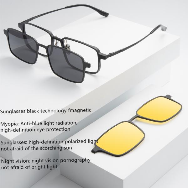 Вождение Поляризованное ночное зрение Магнитный зажим на очках ZTO 9909