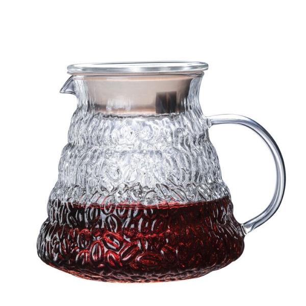 Stainless Steel Filter and Lid Coffee Server for Customized Logo Heat Resistant Tea Pot