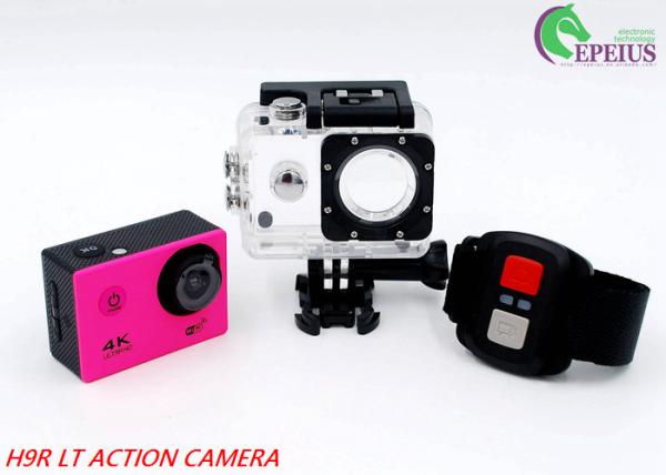 H9RLT 4G Waterproof Helmet Camera With 140 Lens , 2.4G Remote Control Camera 