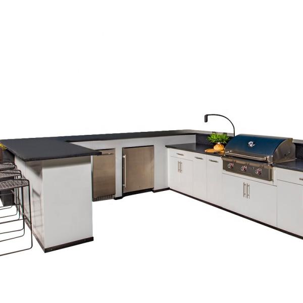 BBQ Grill Metal Outdoor Kitchen Cabinets Minimalist Luxury SS 304