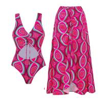 Triplos de banho elegantes, bikini feminino com almofadas e regulares