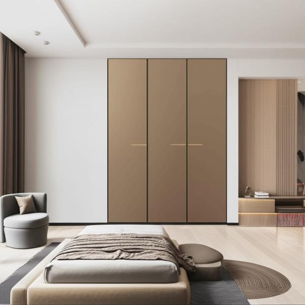 Contemporary Shaker Style Laminate Wardrobe Doors Custom Sized Anti Moisture