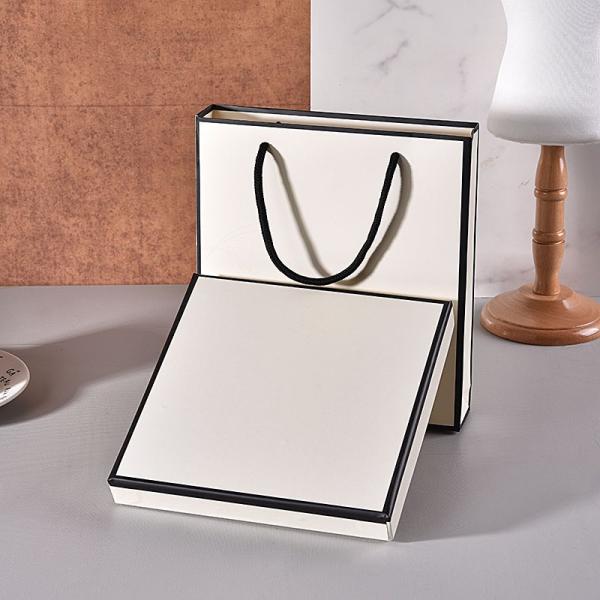 Boîte cadeau à deux pièces durable et sac cadeau pour emballage haut de gamme